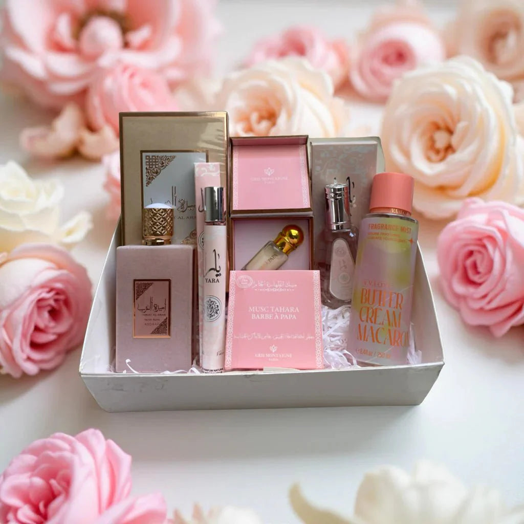 Box Ameerat Al Arab Rose – Coffret Parfumé Floral et Sucré