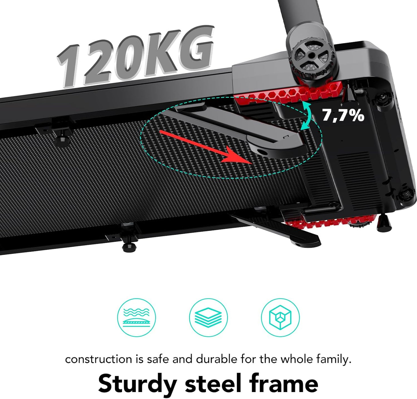 Tapis de course Pliable avec affichage LED