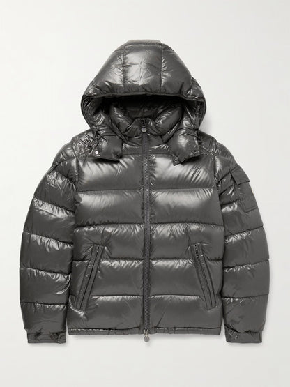 Moncler Maya Logo-Appliquéd Quilted Nylon Hooded Down Jacket