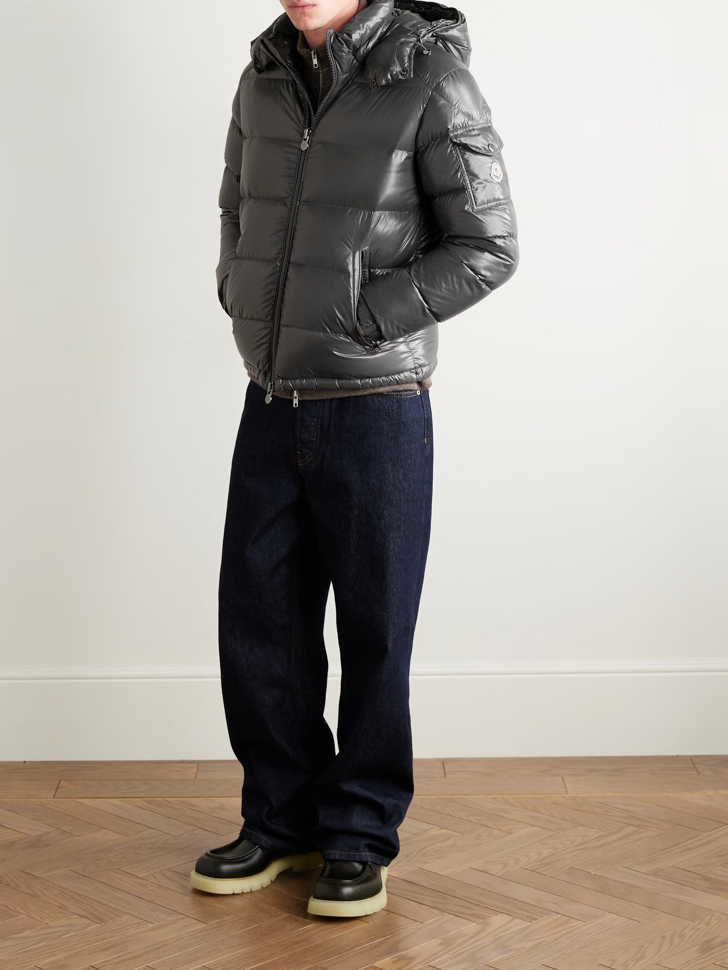Moncler Maya Logo-Appliquéd Quilted Nylon Hooded Down Jacket