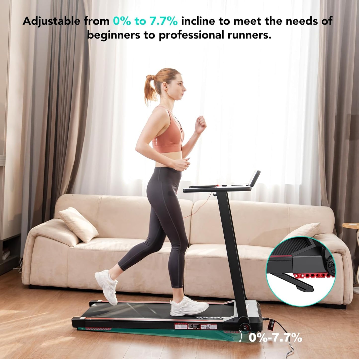 Tapis de course Pliable  avec affichage LED