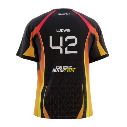 Écurie The Crew Motorfest - LUDWIG / MICHAEL REEVES - Pack maillot / casquette / drapeau / stickers