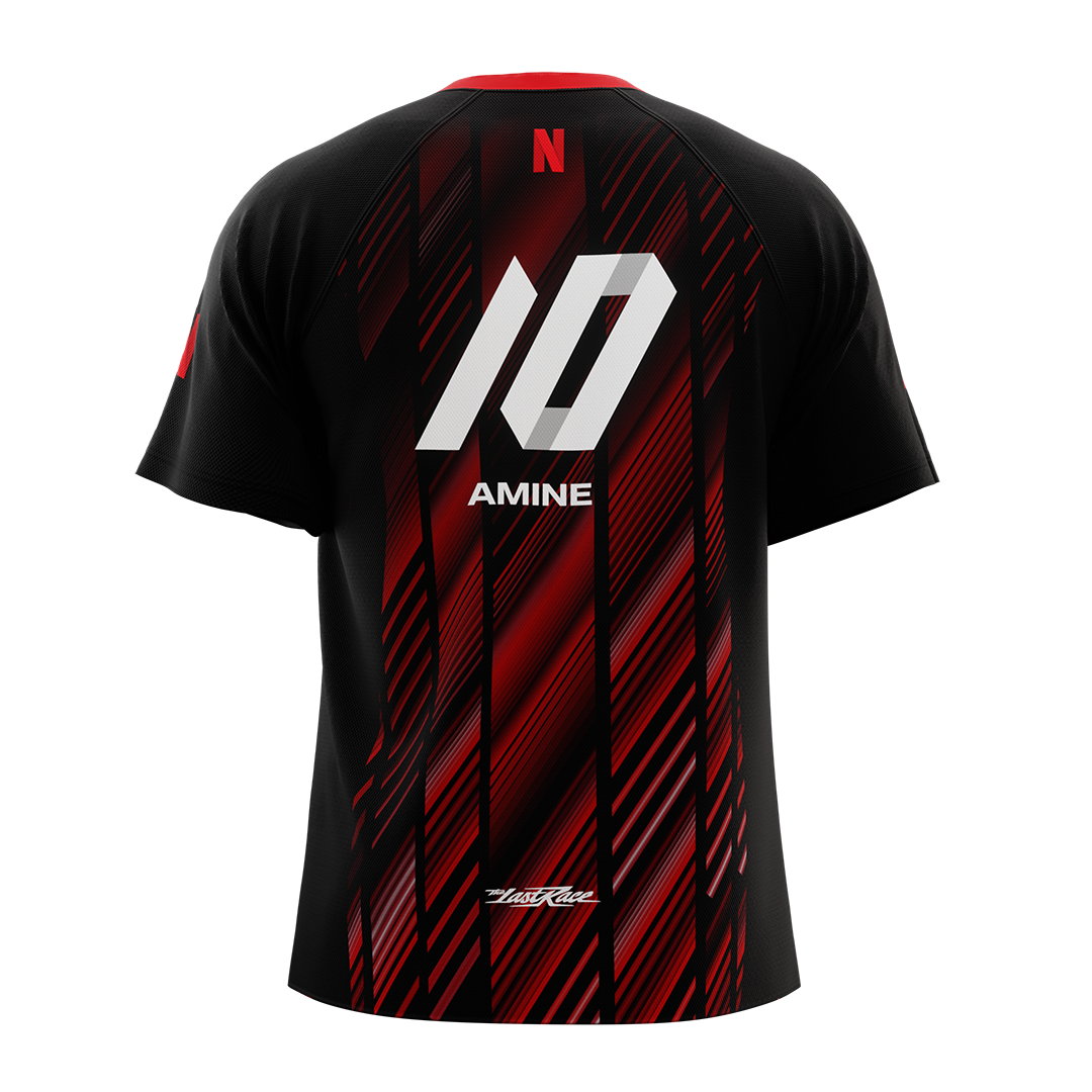 Écurie Netflix - SQUEEZIE / AMINE - Pack maillot / casquette / drapeau / stickers